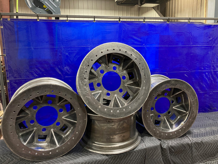 20X12 BEADLOCK WHEELS / 2.5 TON ROCKWELL LUG PATTERN