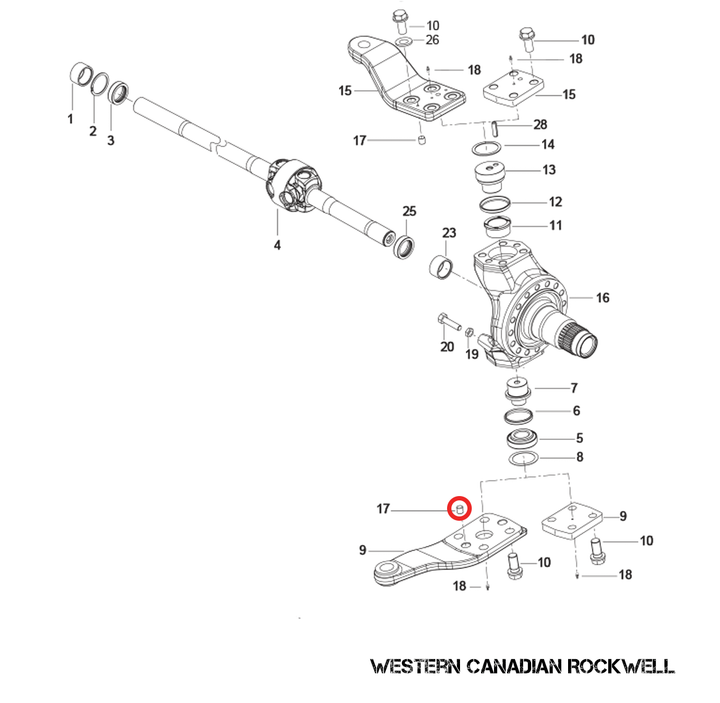 GOUPILLE POUR BRAS DE DIRECTION AXLETECH