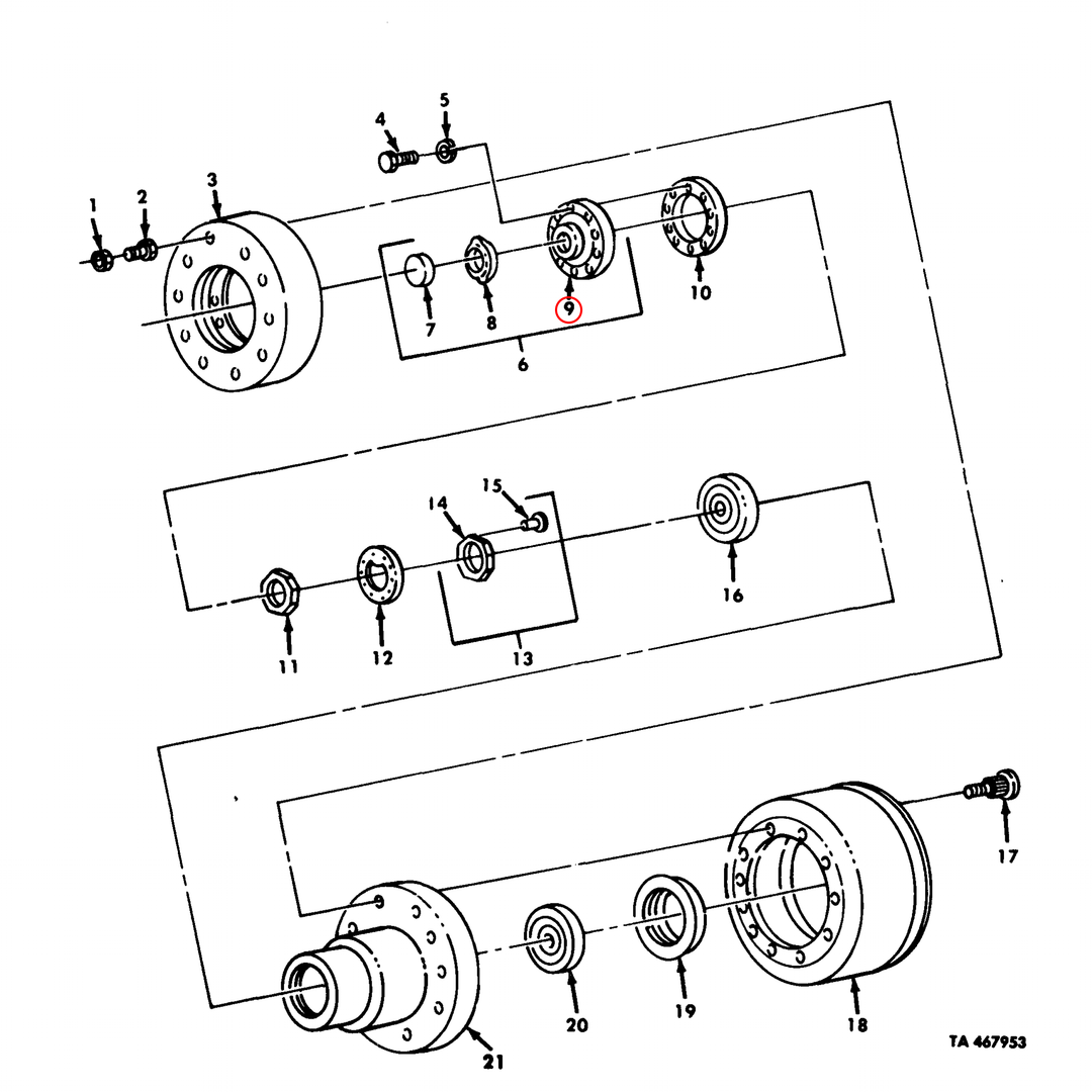 DRIVE FLANGE, 5 TON