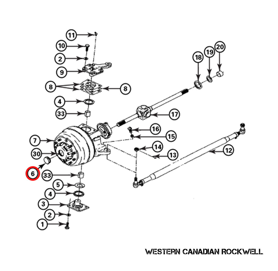 HUB COVER NUT, MERITOR