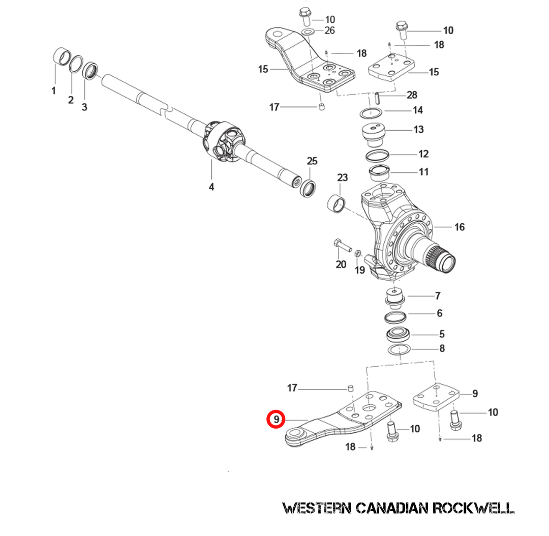 STOCK STEER ARMS, LOWER AXLETECH