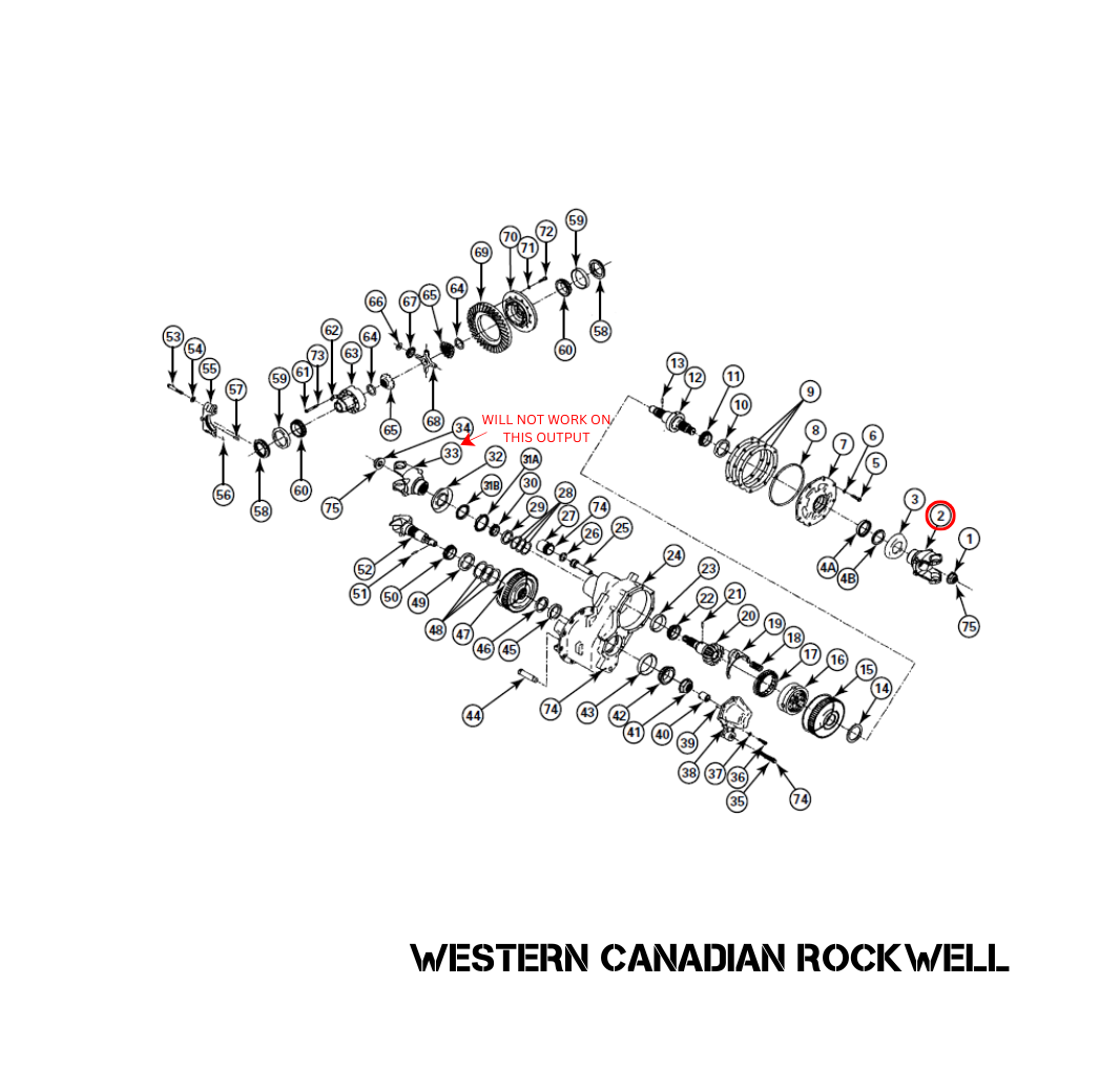 PINION YOKE, STOCK MERITOR