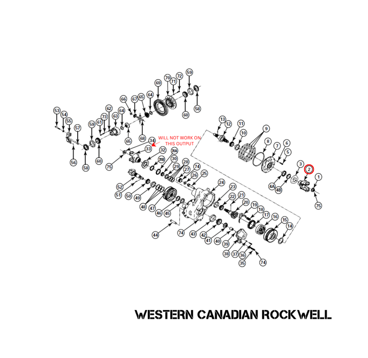 PINION YOKE, STOCK MERITOR