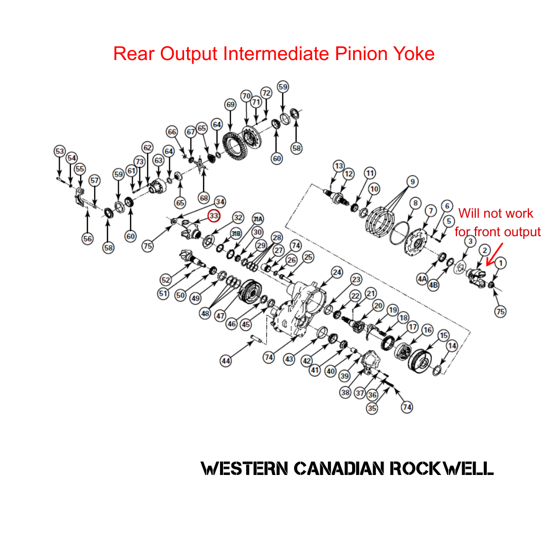 PINION YOKE, STOCK MERITOR