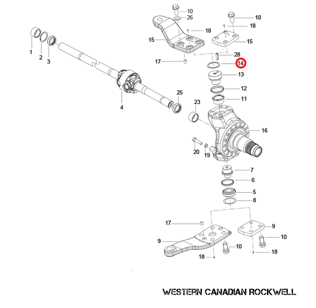 Kin Pin Sim KING PIN SHIM KIT, AXLETECH – WESTERN CANADIAN ROCKWELL INC