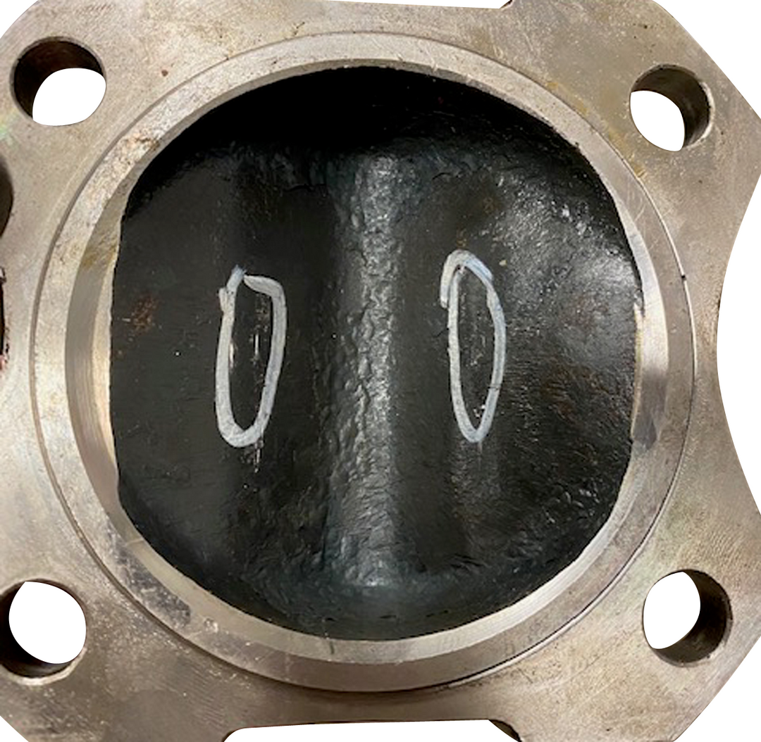 Please note circled areas may need to be clearanced for proper fitment on back of Pinion Yoke Flange